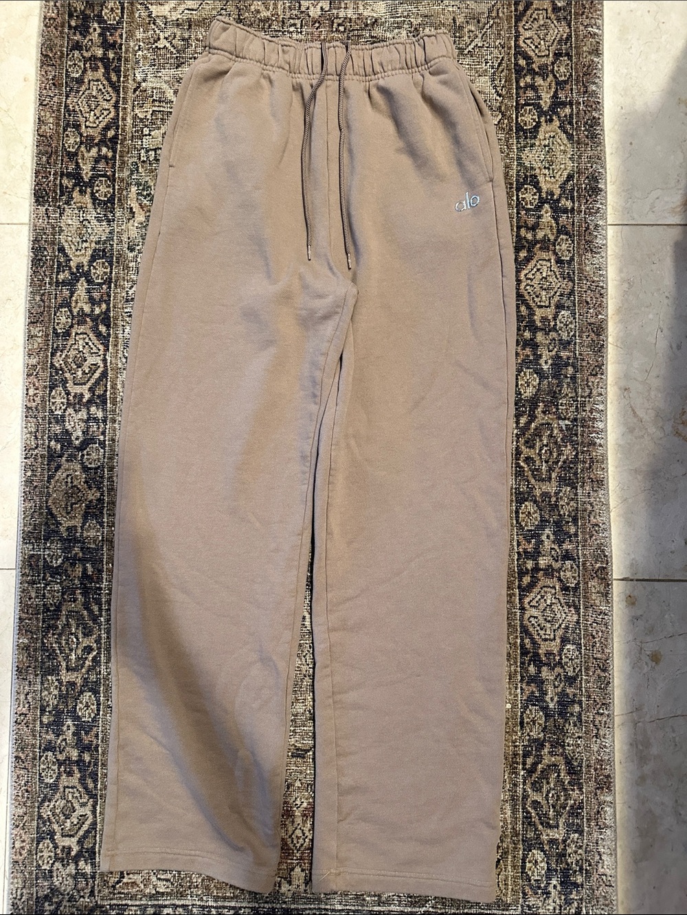 ALO Yoga sweatpant women gravel(Taupe/greyish beige)